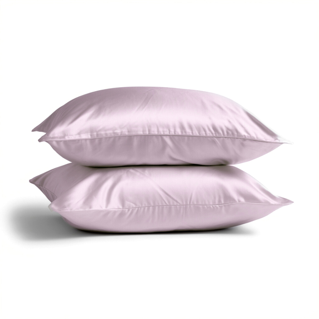 2x Zijden Kussensloop Vintage Roze - 22MM