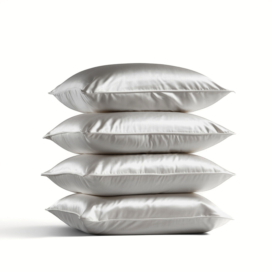 4x Zijden Kussensloop Maanlicht - 22MM