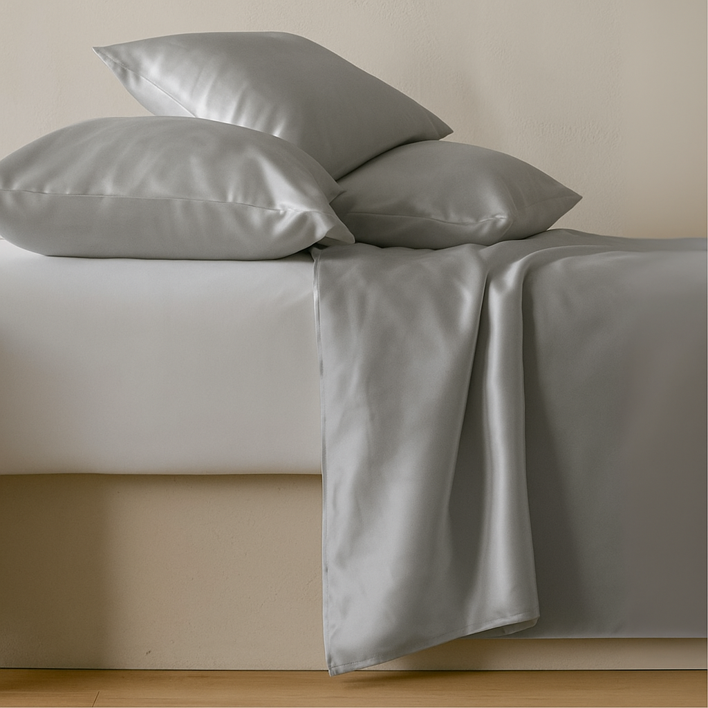 100% Zijden laken Maanlicht - 22MM Satijn