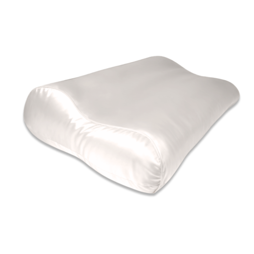 Zijden Kussensloop ergonomisch Ivoor - 22MM