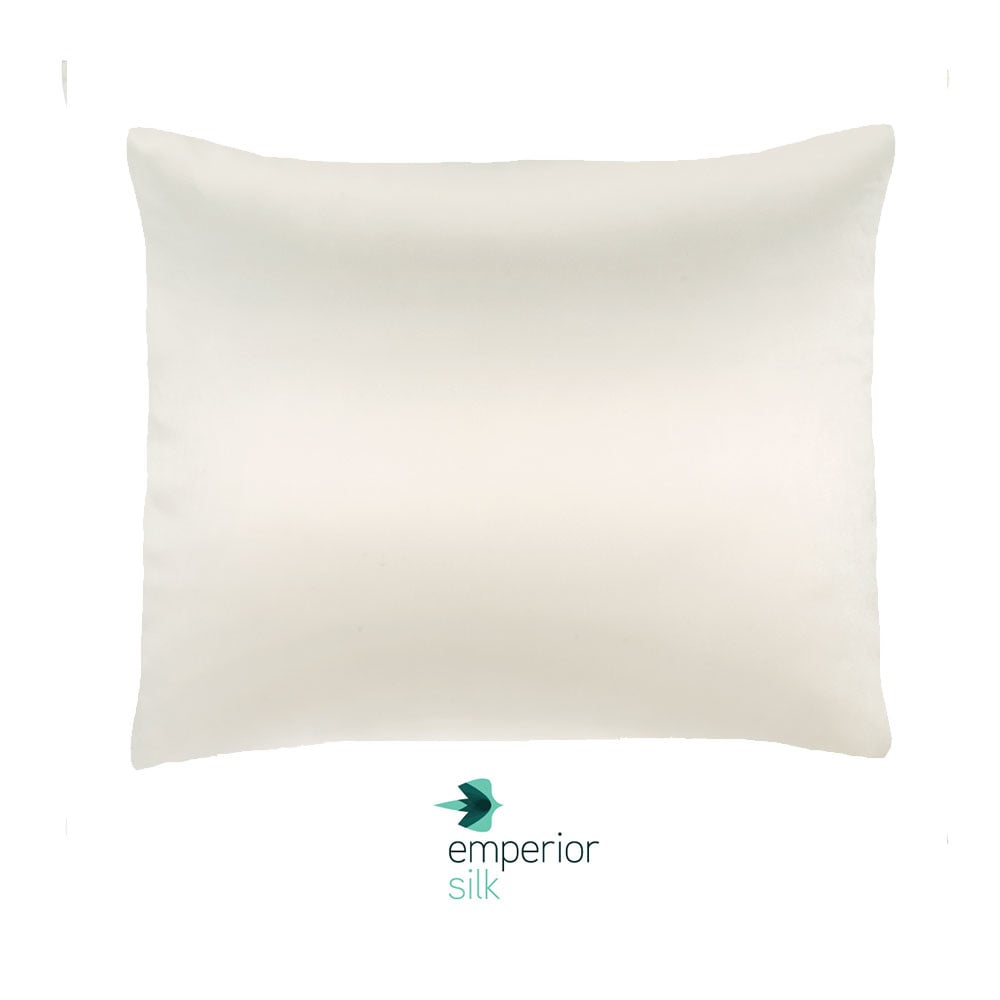 2x 100% Zijden kussensloop Verdi Ivoor - 22MM extra zacht