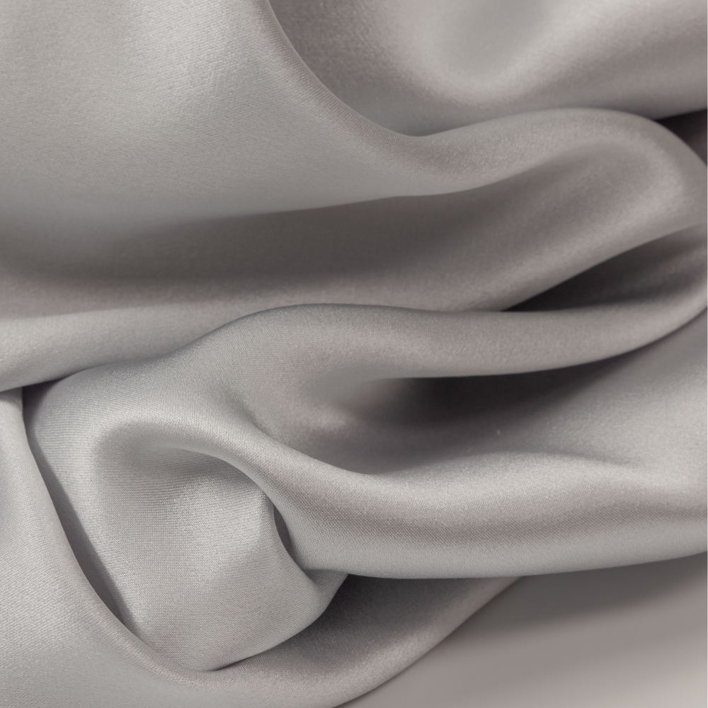 4x Zijden Kussensloop Licht Grijs Ergonomisch - 19MM