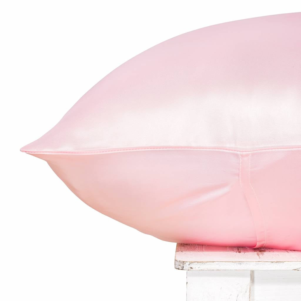 2x Zijden Kussensloop Roze - 19MM