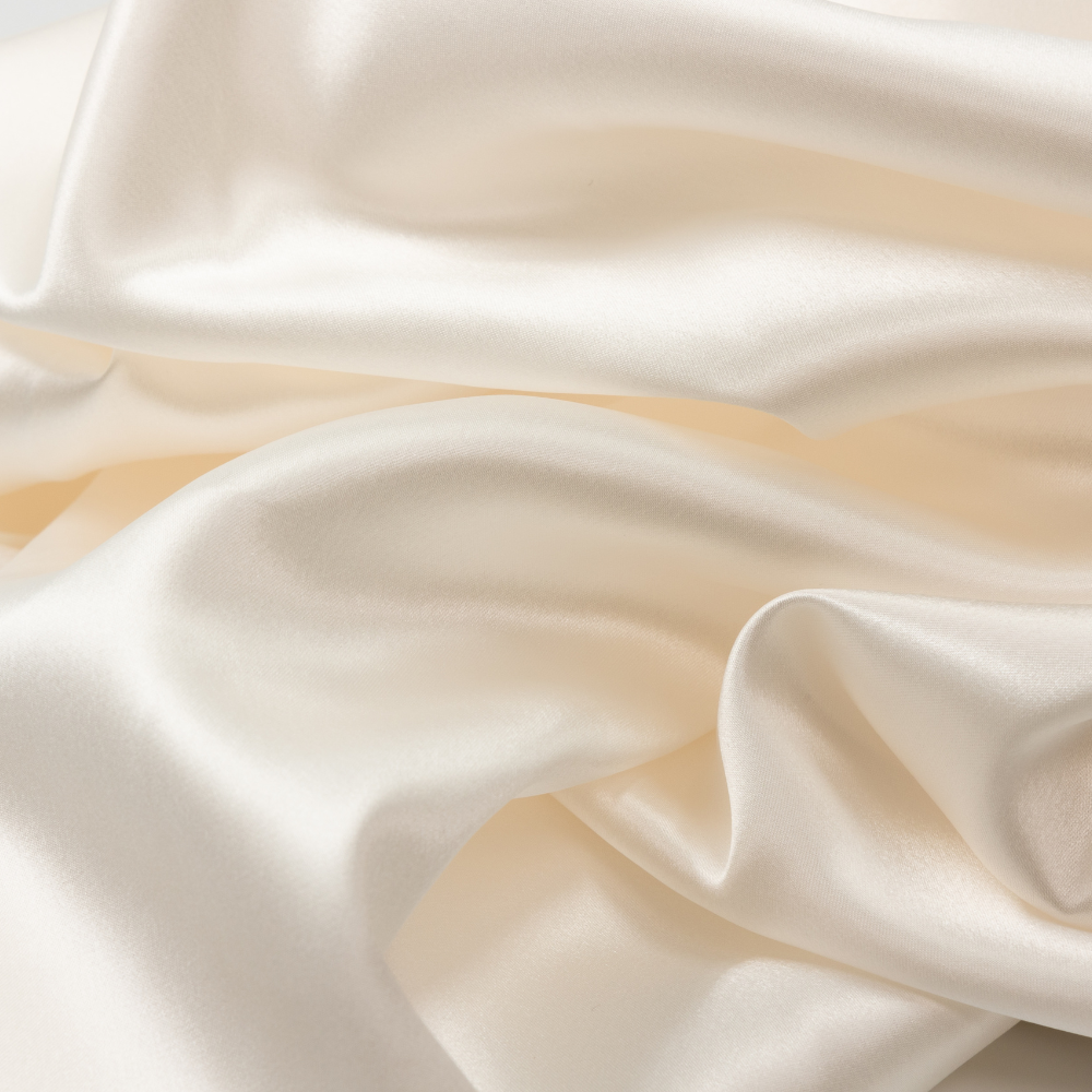 Zijden Kussensloop ergonomisch Ivoor - 22MM