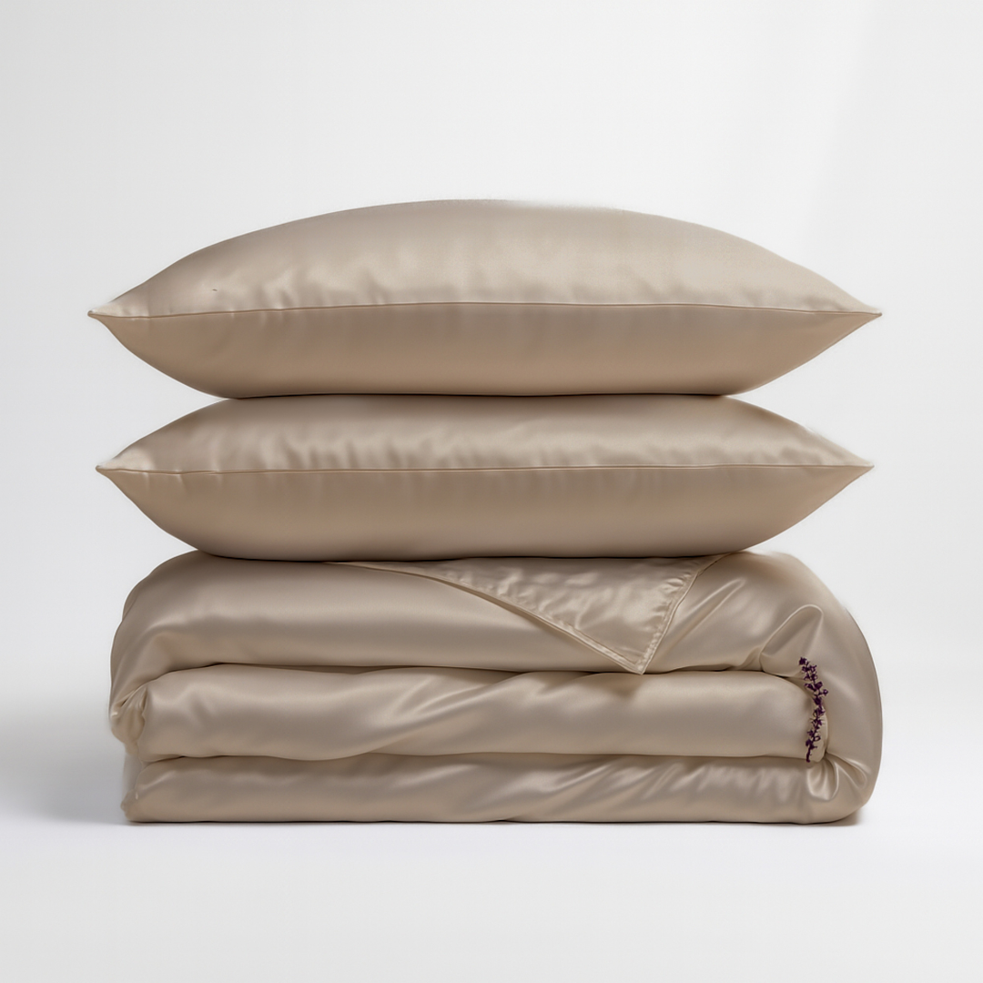 Zijden Dekbedovertrek Set Café - 22MM Satijn