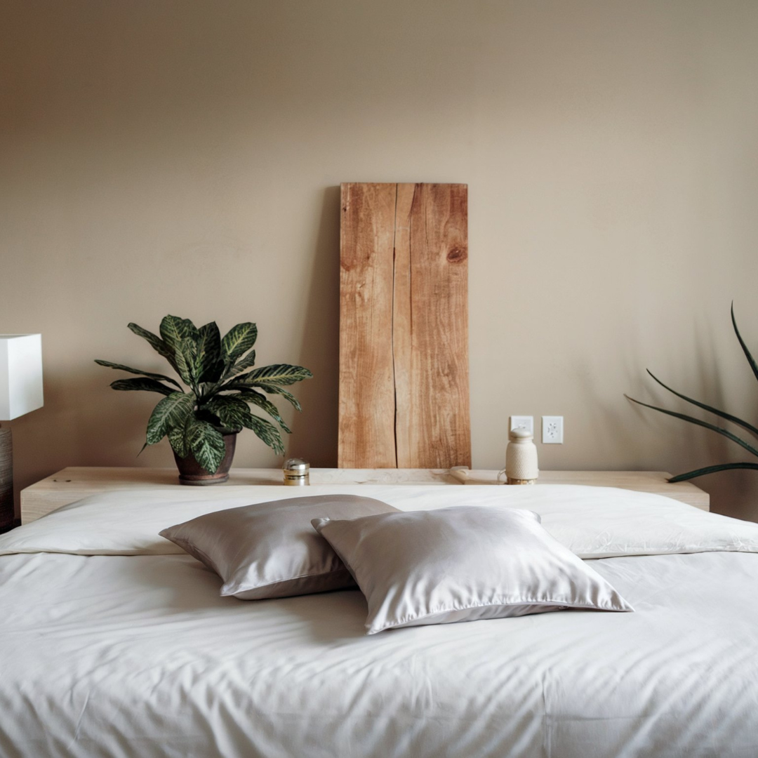 2x Zijden Kussensloop Maanlicht - 22MM