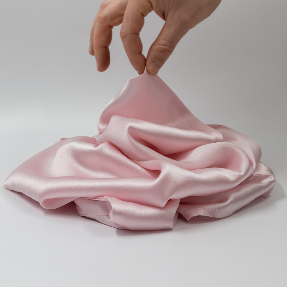 2x Zijden Kussensloop Roze - 19MM