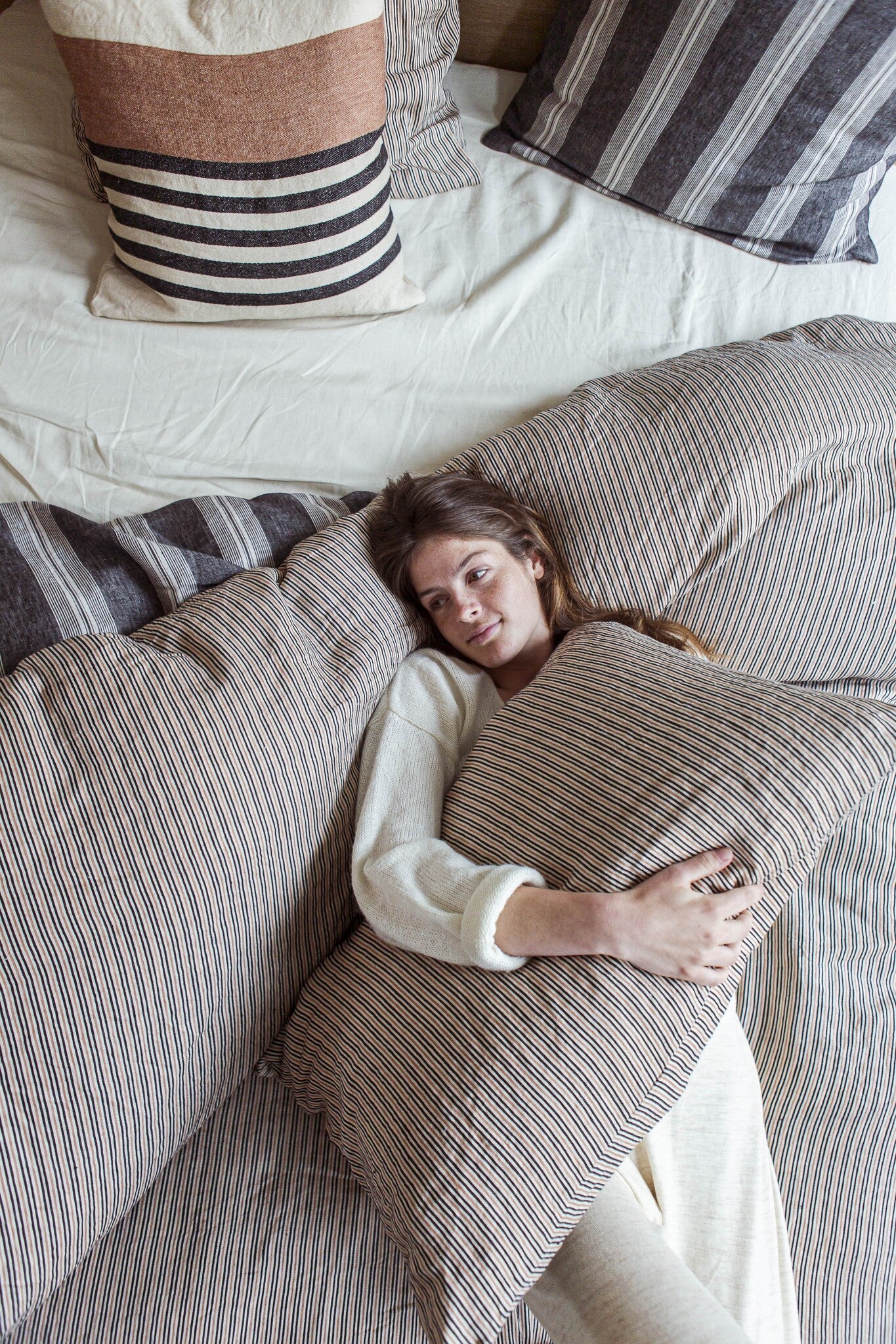 Libeco Linnen Kussensloop - San Gabriel - Stripe