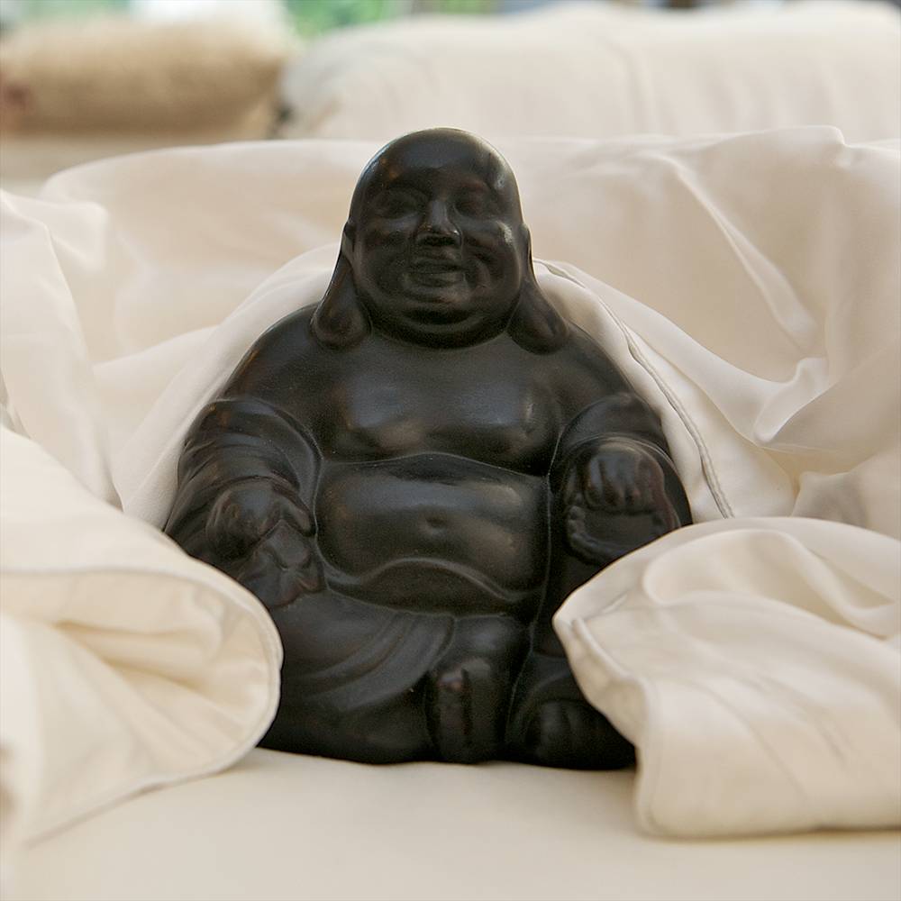 Zijden dekbedovertrek Verdi Ivoor - 22MM