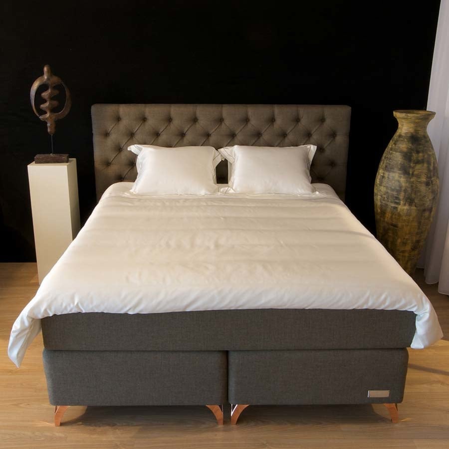 Zijden dekbedovertrek Verdi Ivoor - 22MM