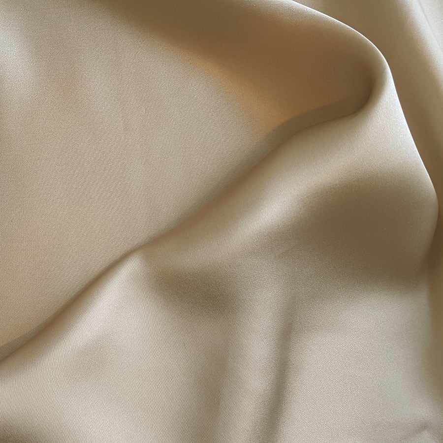 2x 100% Zijden kussensloop Verdi Taupe - 22MM extra zacht