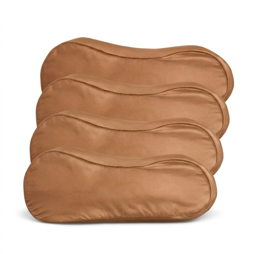 4x Zijden Kussensloop Ergonomisch Amber Silk - 22MM