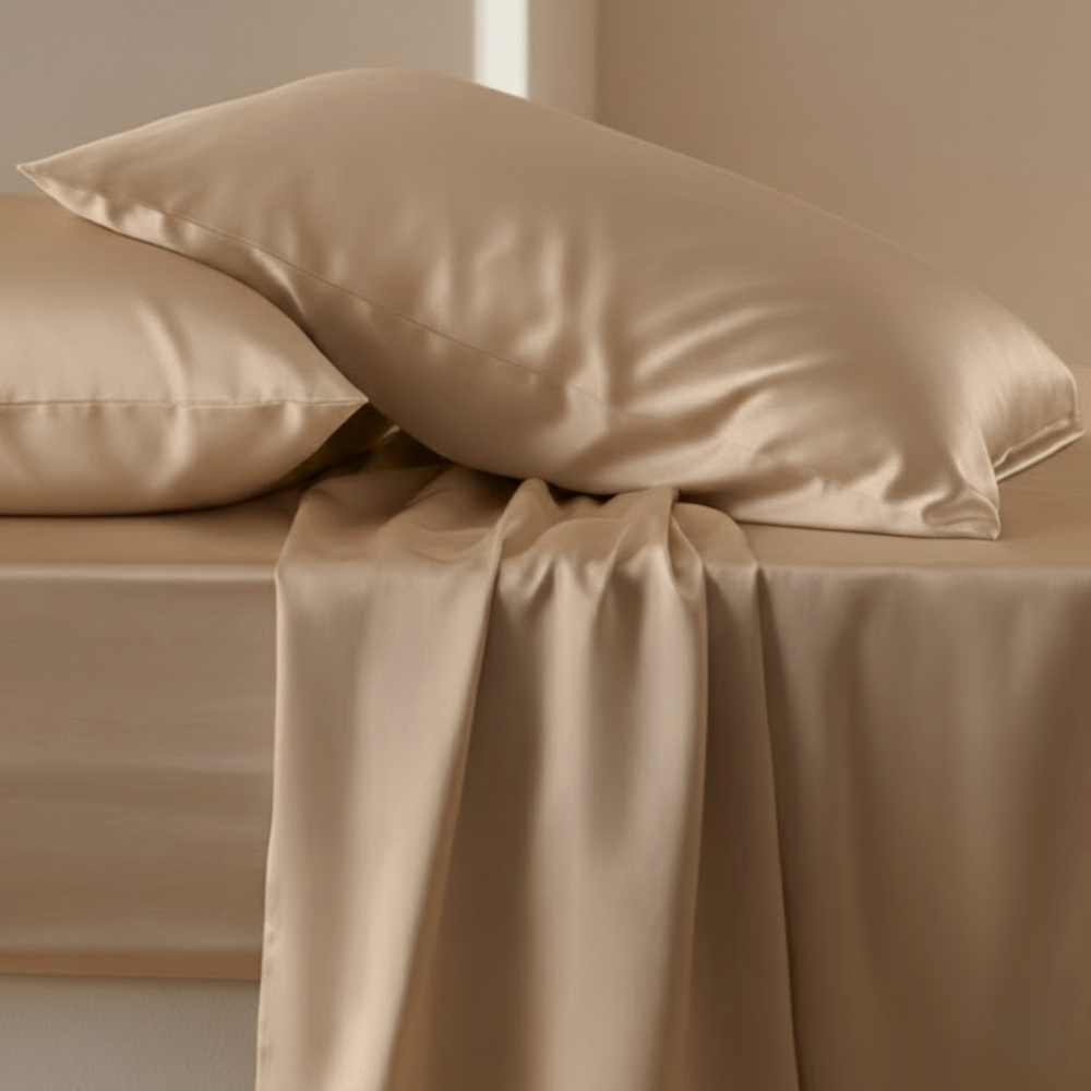 Zijden laken Peach Blush - 22MM