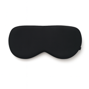 Luxe zijden slaapmasker - gevuld met zijde - Zwart