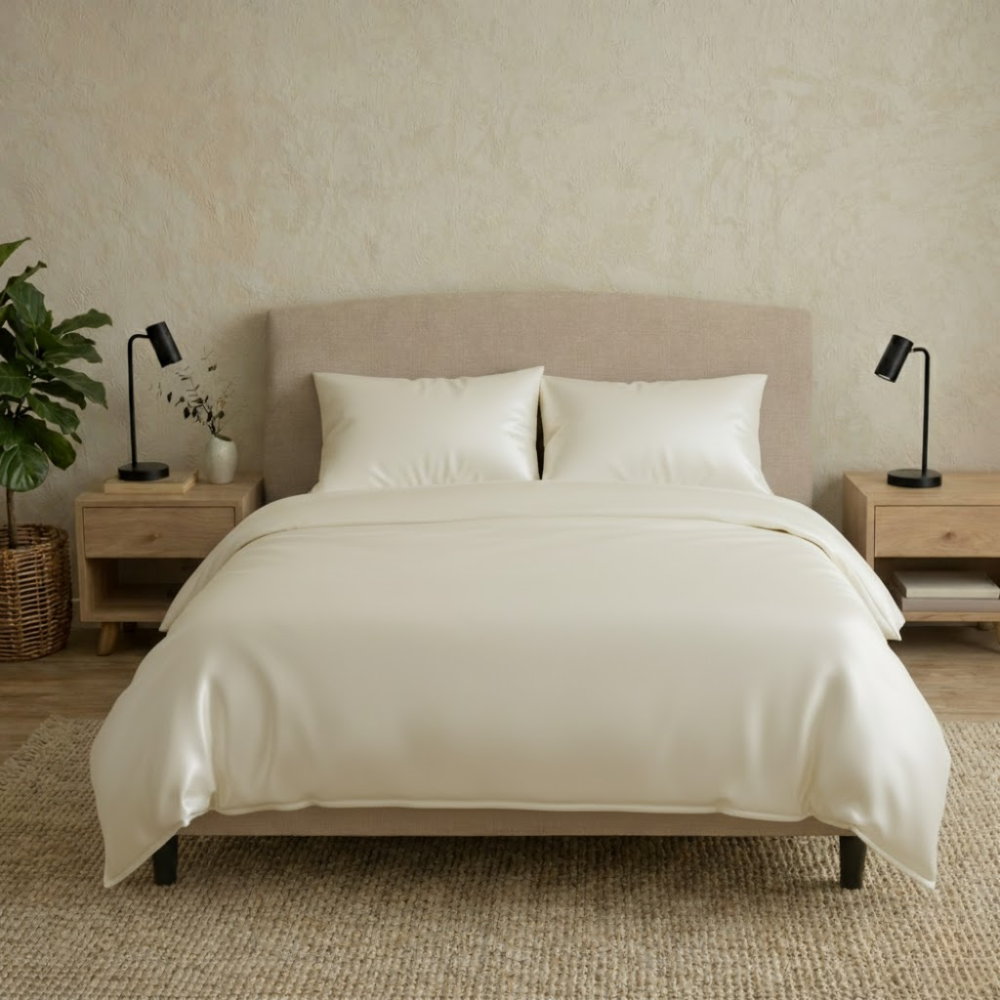 Serene zomerdekbed van 100% zijde 175 g/m² – zijden tijk