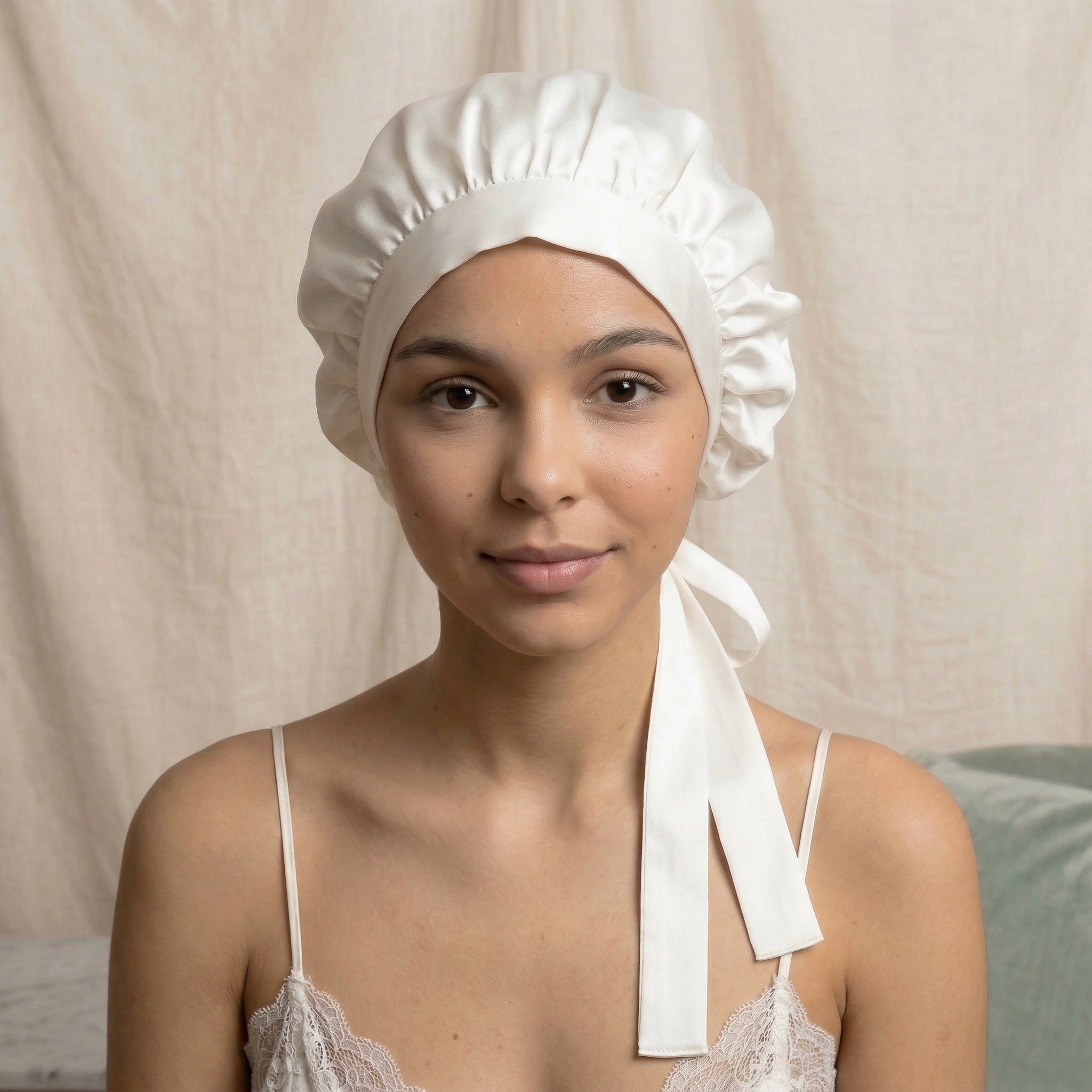 Ribbon Bonnet Cloud White - 19MM