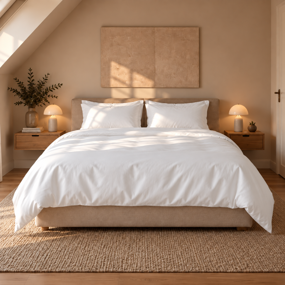 Zijden 4 Seizoenen dekbed set Oasis (175+300 g/m2) - bamboe tijk