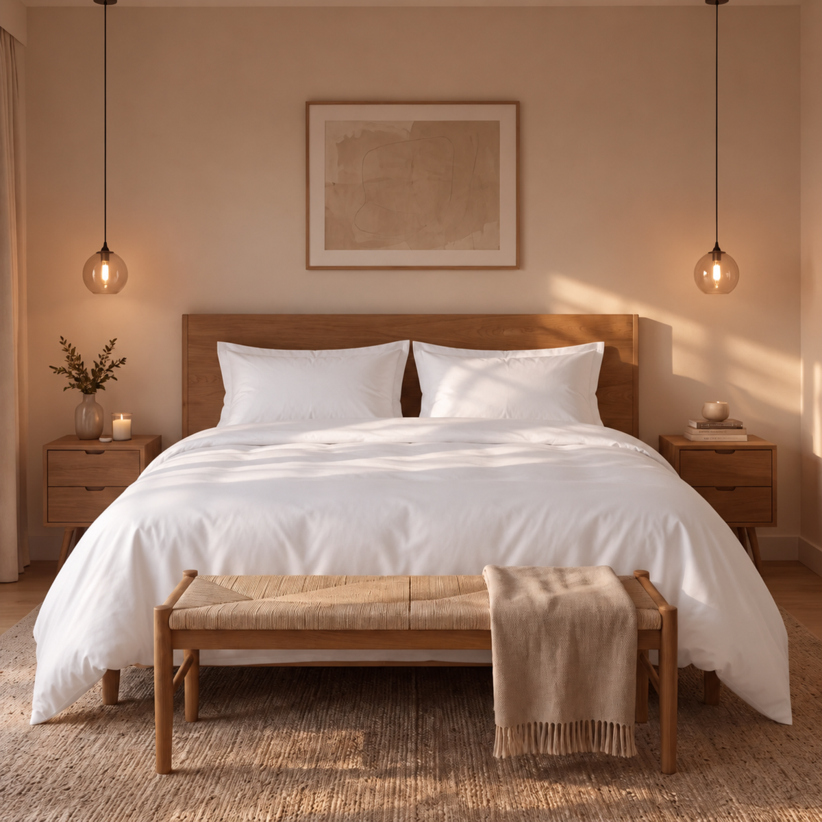 Harmony zijden zomerdekbed 175 g/m² – katoenen tijk