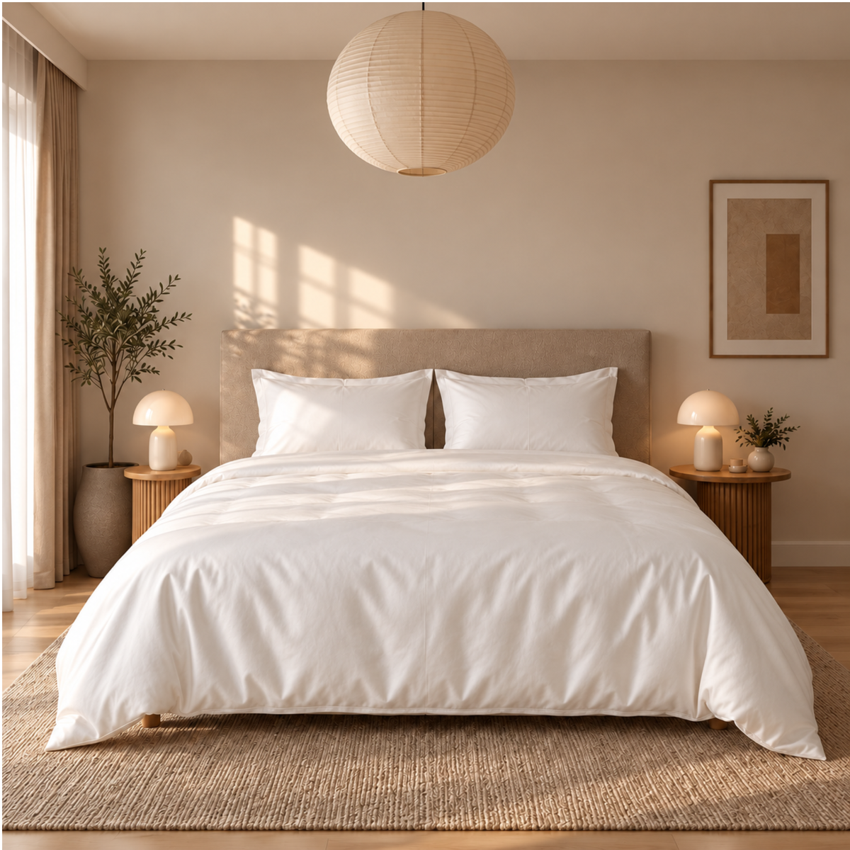 Harmony zijden winterdekbed 300 g/m² – katoenen tijk