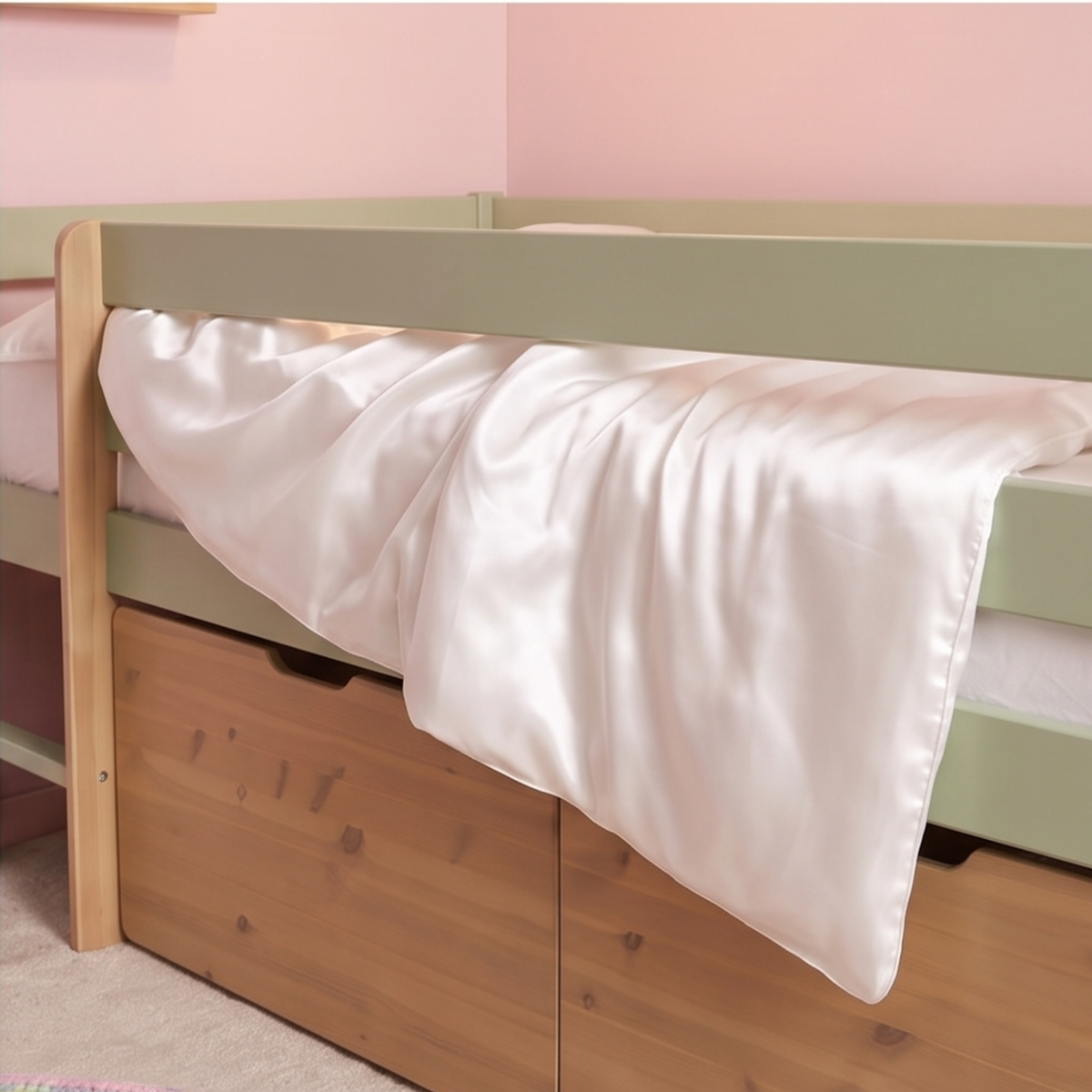 Serene zijden kinderdekbed 270 g/m² – zijden tijk