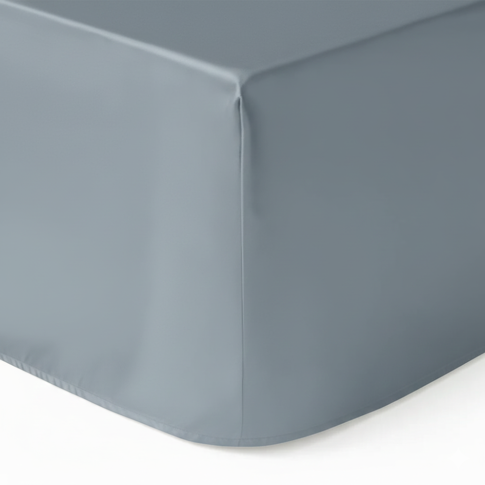 Zijden Hoeslaken Jeans Blauw - 22MM Satijn