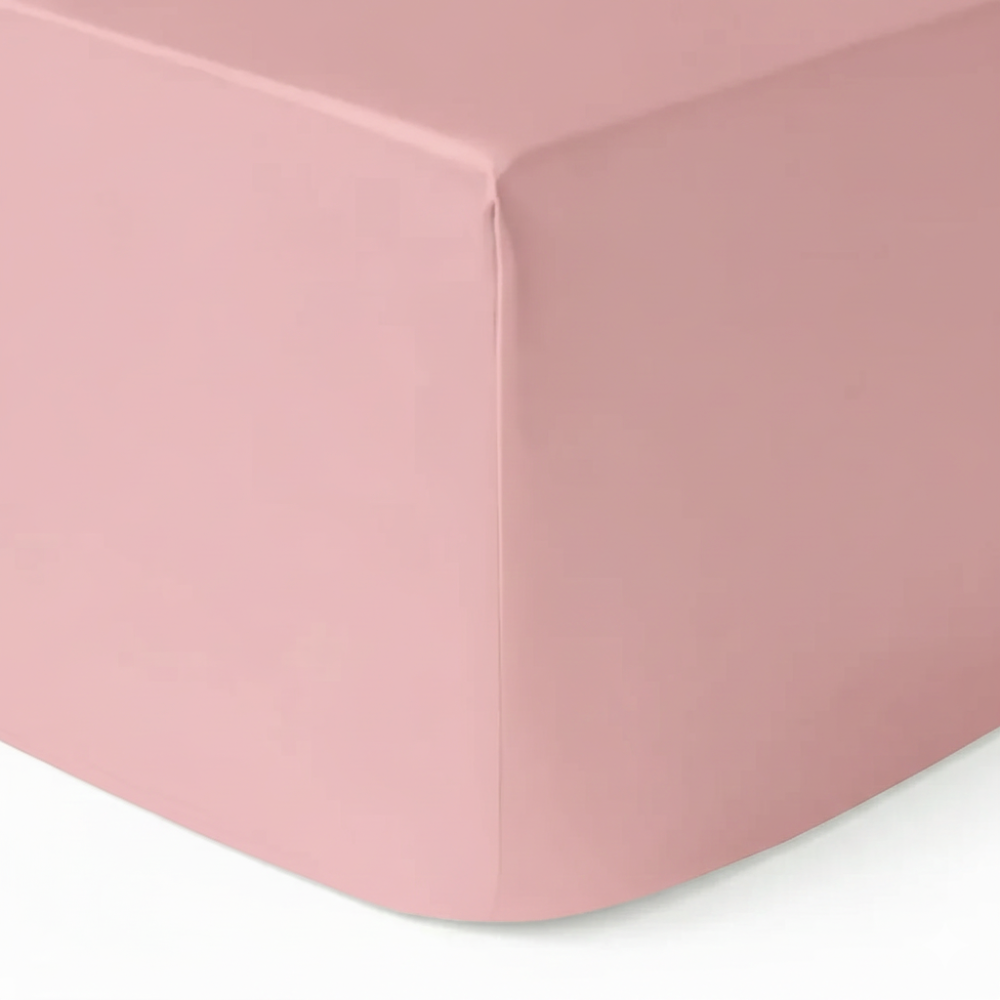 Zijden Hoeslaken Rosé Goud - 22MM Satijn