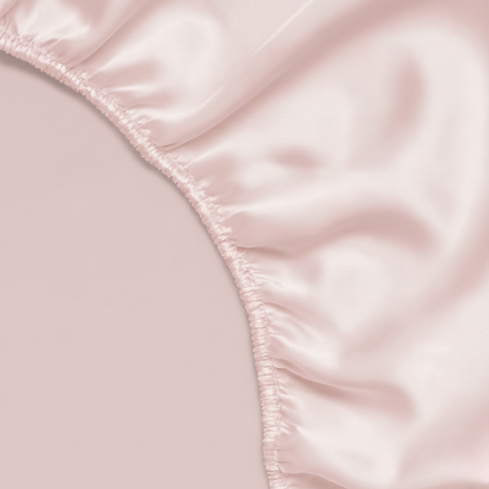 Zijden Hoeslaken Vintage Roze - 22MM Satijn