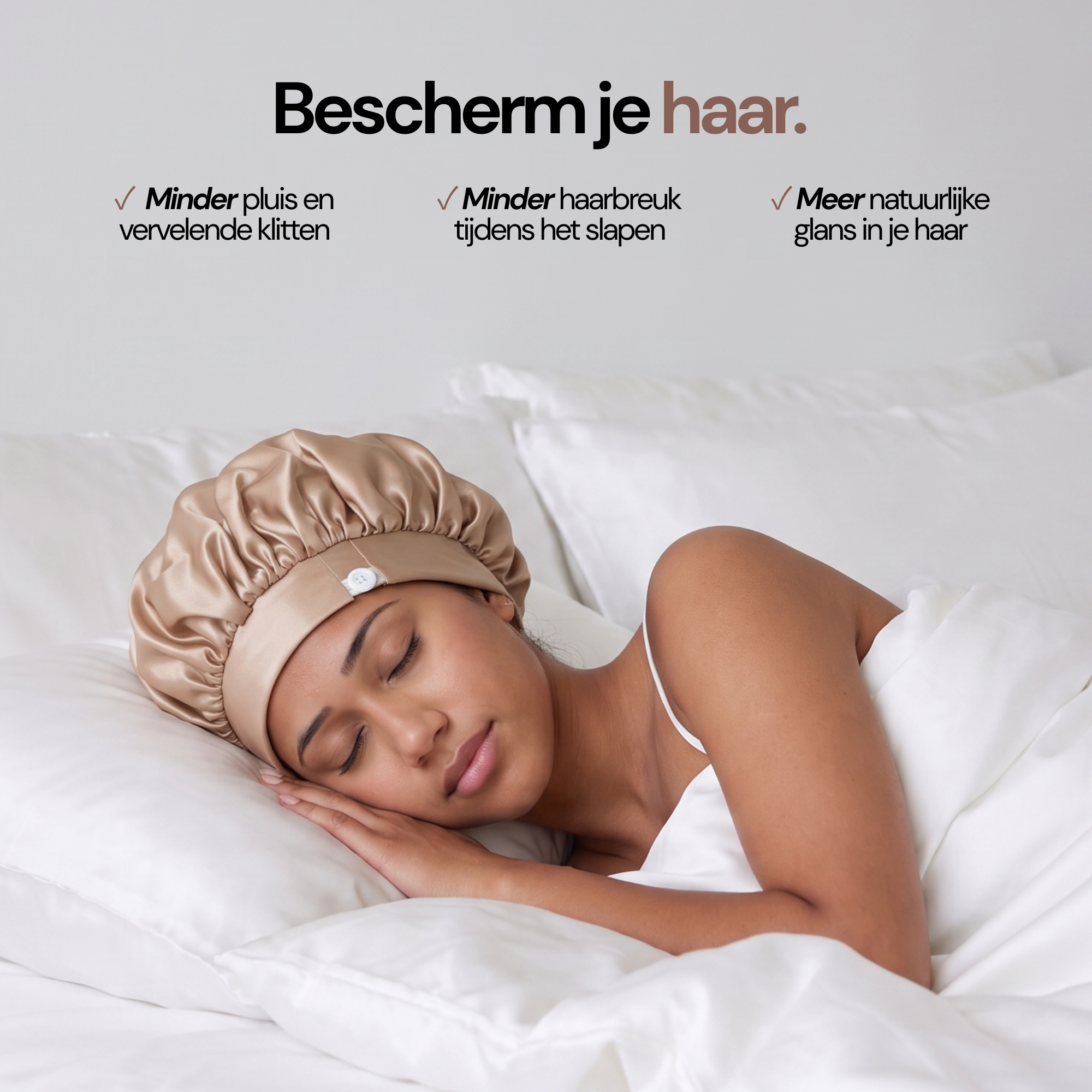 Perfect Fit Bonnet Peach Blush - 19MM
