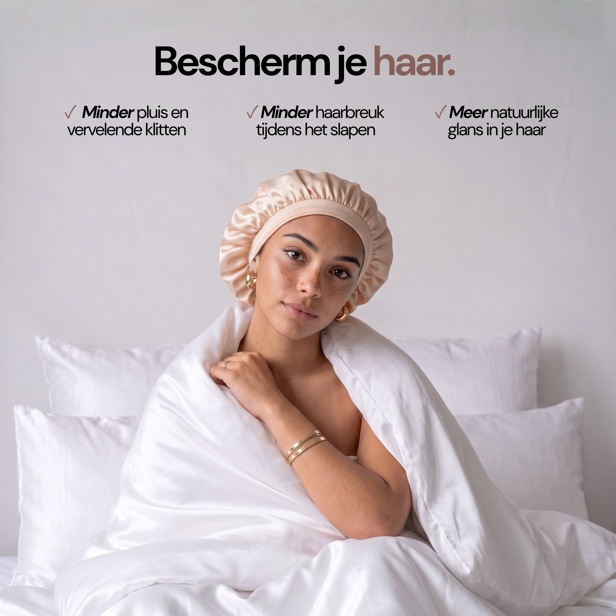Ribbon Bonnet Peach Blush - 19MM