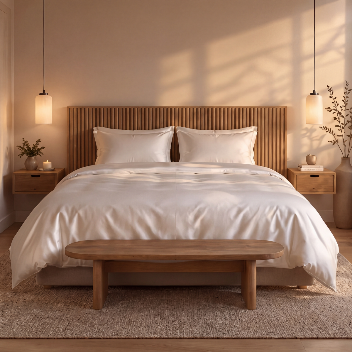 Serene zomerdekbed van 100% zijde 175 g/m² – zijden tijk