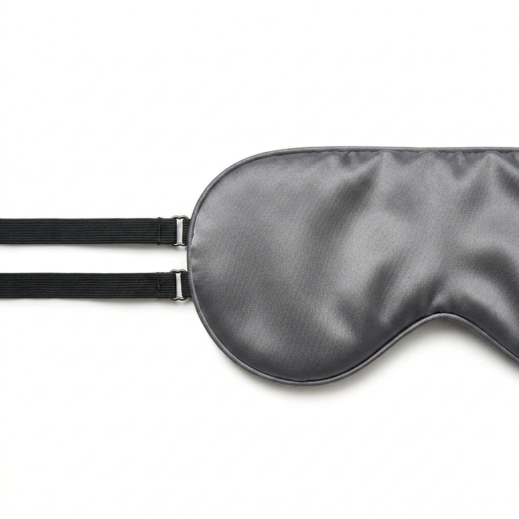 Luxe zijden slaapmasker gevuld met zijde - Midnight Shadow