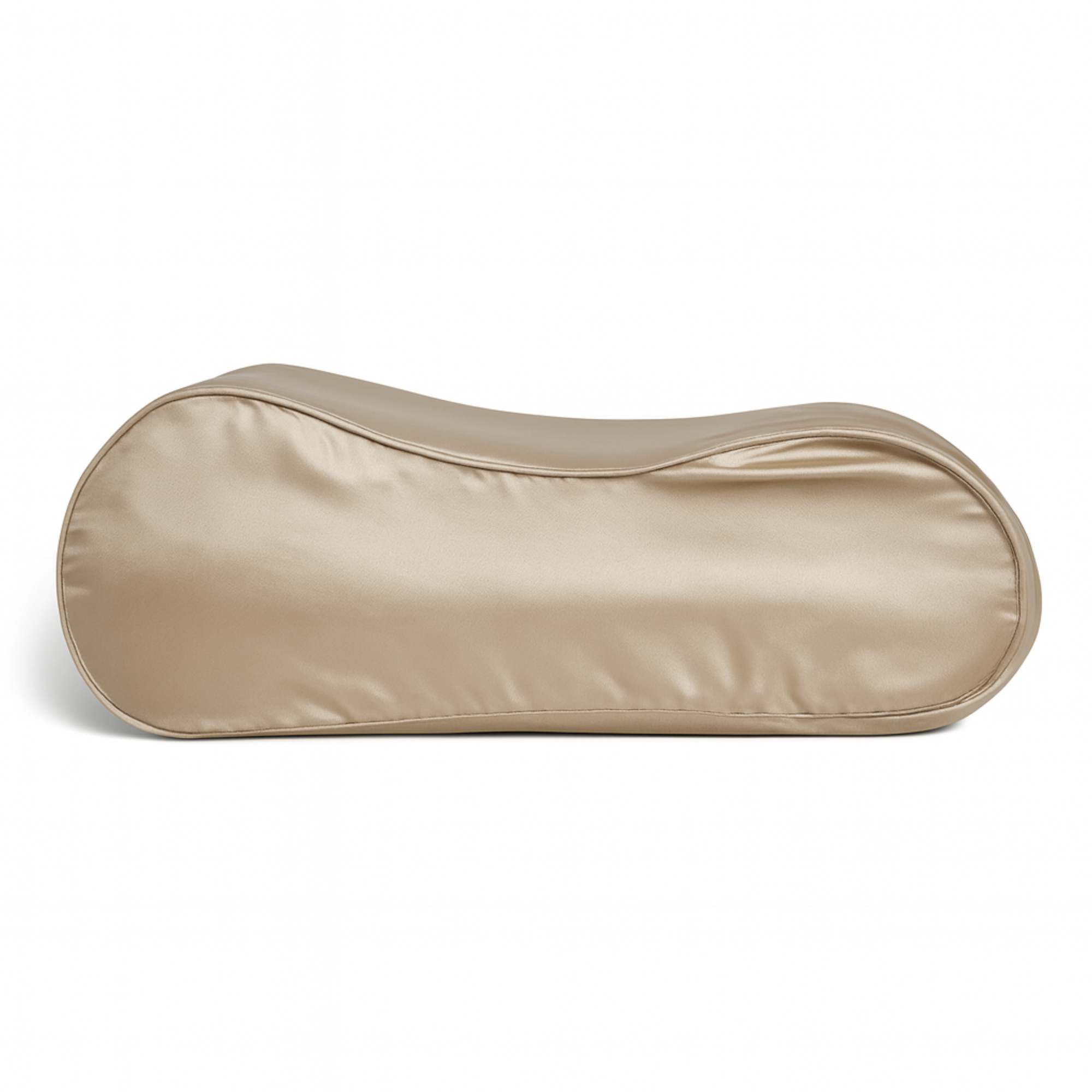 Zijden Kussensloop ergonomisch Donker Champagne - 19MM