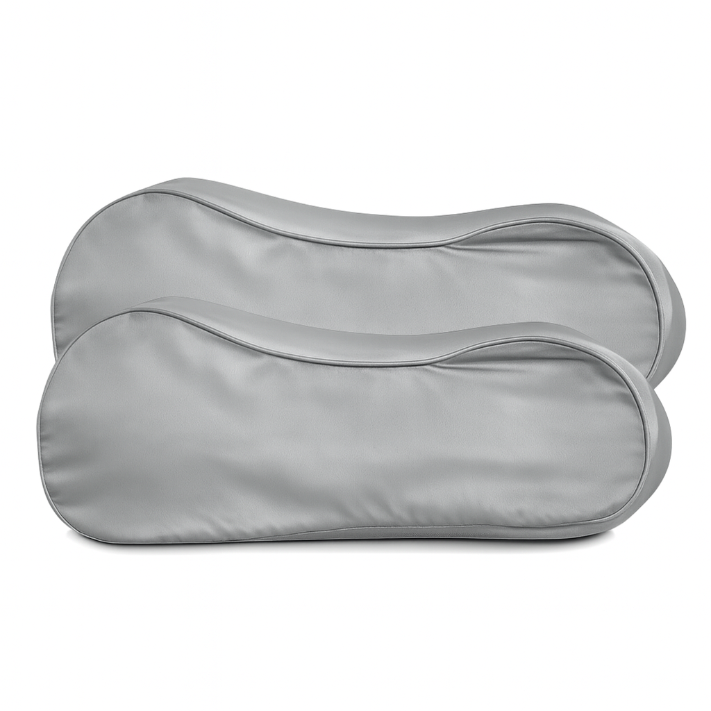 2x Zijden Kussensloop Licht Grijs Ergonomisch - 19MM