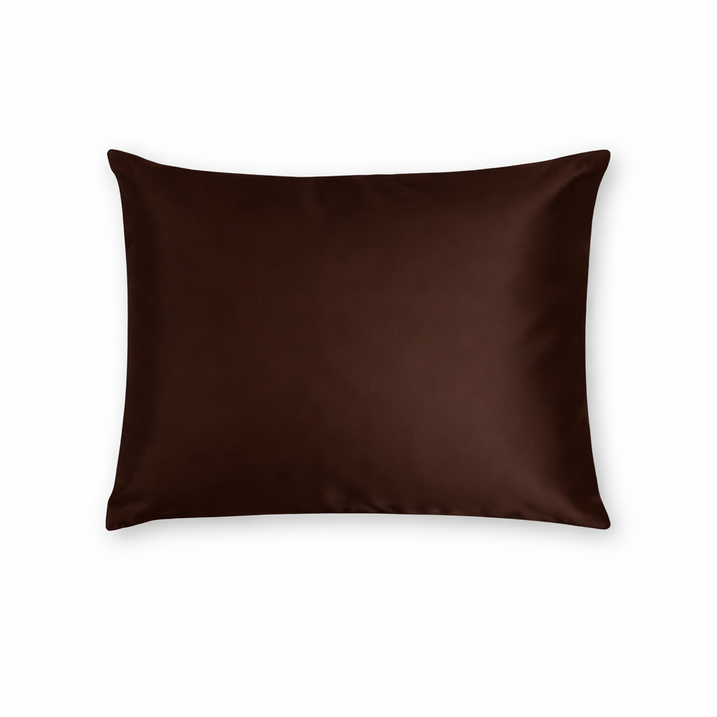 Zijden Kussensloop Midnight Cacao - 22MM
