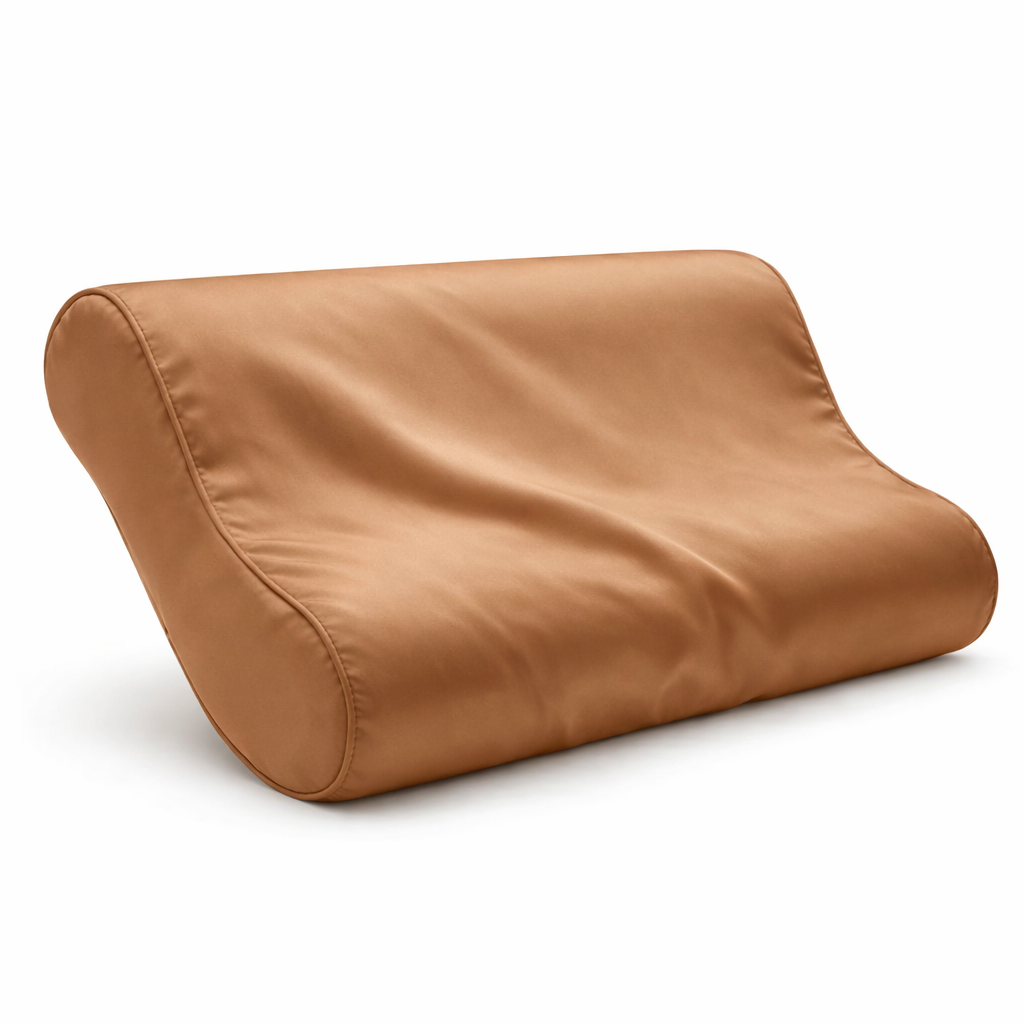 Zijden Kussensloop ergonomisch Amber Silk - 22MM