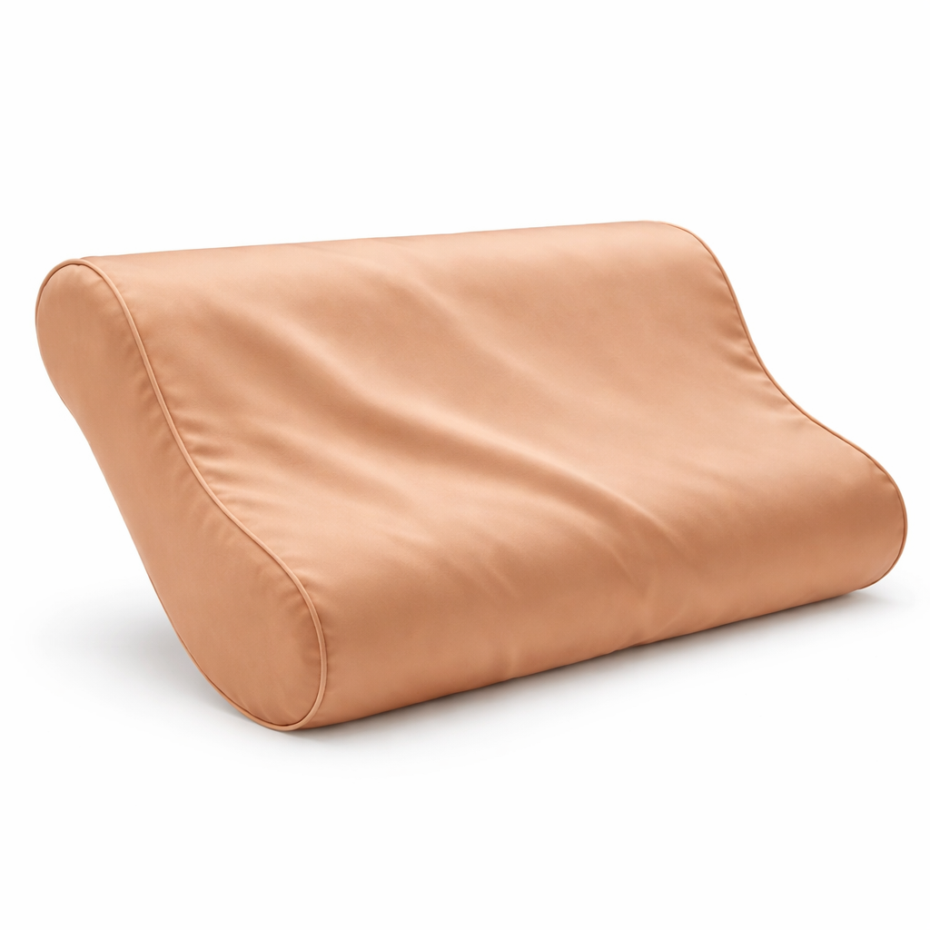 Zijden Kussensloop ergonomisch Golden Sand - 22MM