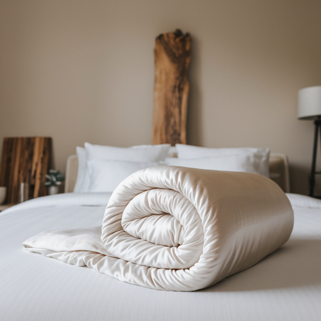 100%  Zijden zomerdekbed Serene (175g/m2) - zijden tijk