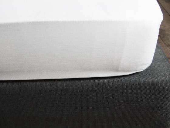 Bamboe/katoen hoeslaken Wit 160x200x30cm - Outlet