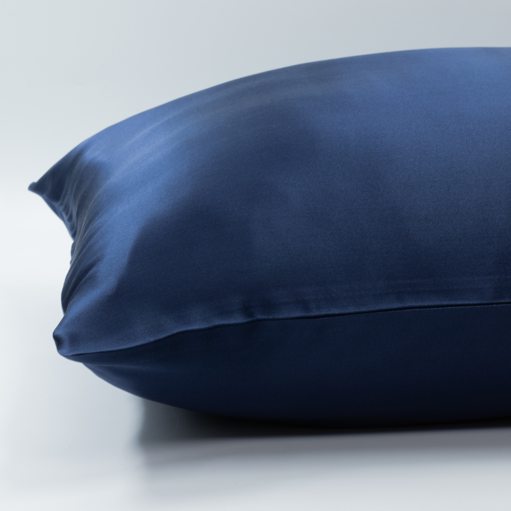Zijden Kussensloop Blauw - 19MM