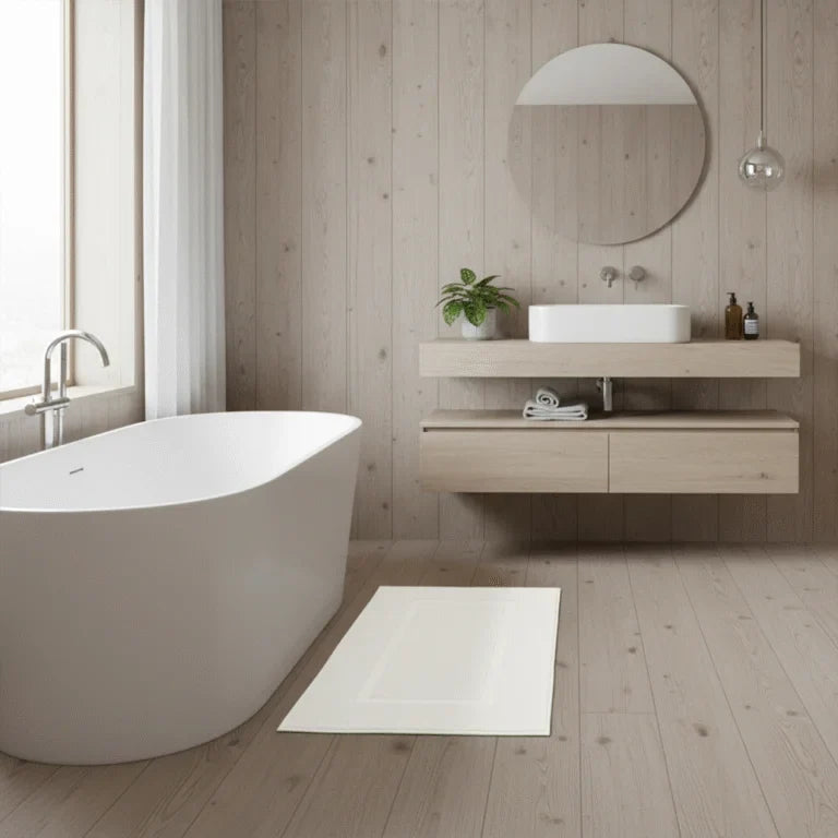 Vloerhanddoek van Katoen 50×80 cm – Wit