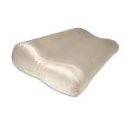 Zijden Kussensloop ergonomisch Donker Champagne - 19MM