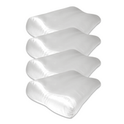 4x Zijden Kussensloop Ergonomisch  Wit - 22MM