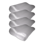 4x Zijden Kussensloop Licht Grijs Ergonomisch - 19MM