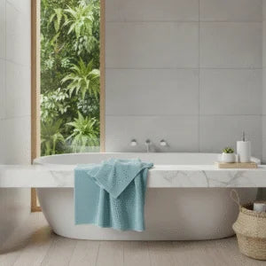 Katoen Handdoek - Blauw