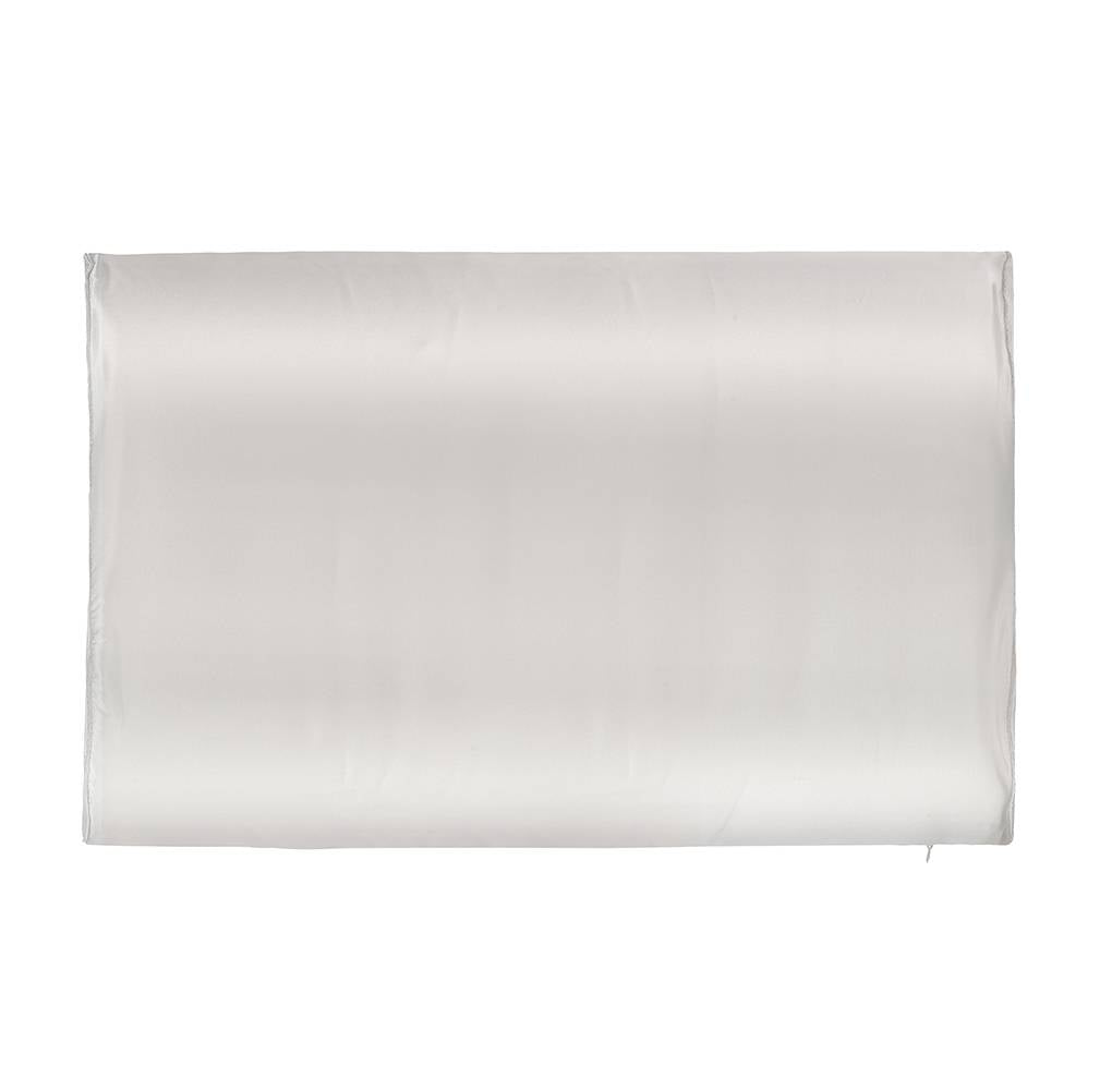 2x Zijden Kussensloop Ergonomisch Ivoor met Zilver Ionen - 22MM