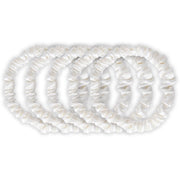 Zijden Scrunchies Ivoor Deluxe set van 5 - 22 Momme