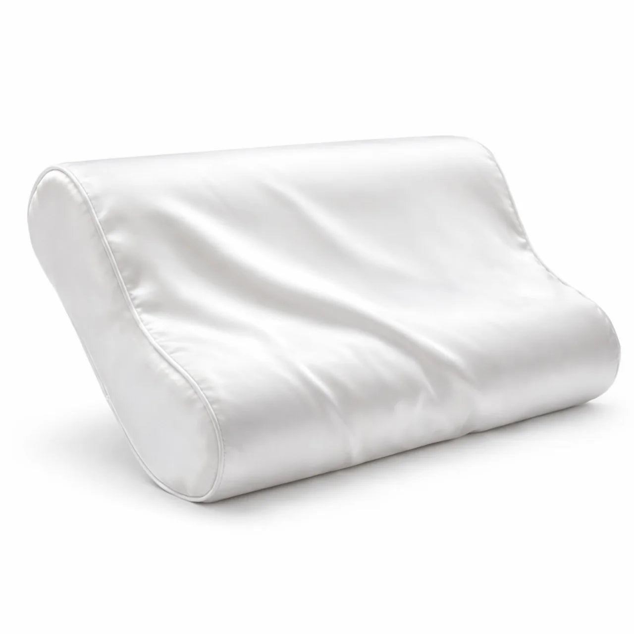 Zijden Kussensloop ergonomisch Cloud White - 22MM