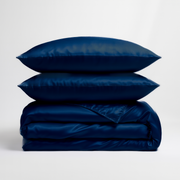 Zijden Dekbedovertrek Set Navy - 22MM Satijn