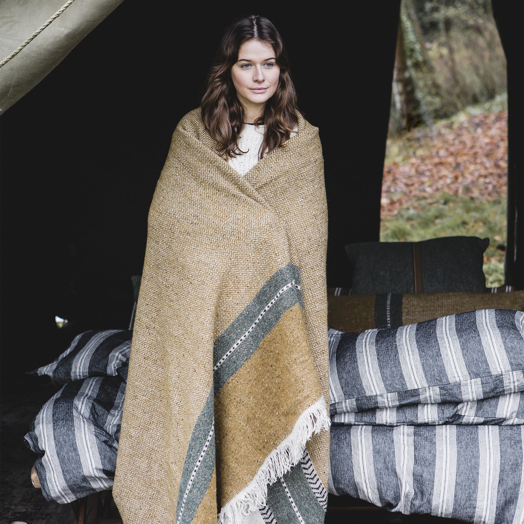 Libeco Linnen Plaid - Montana - Grey