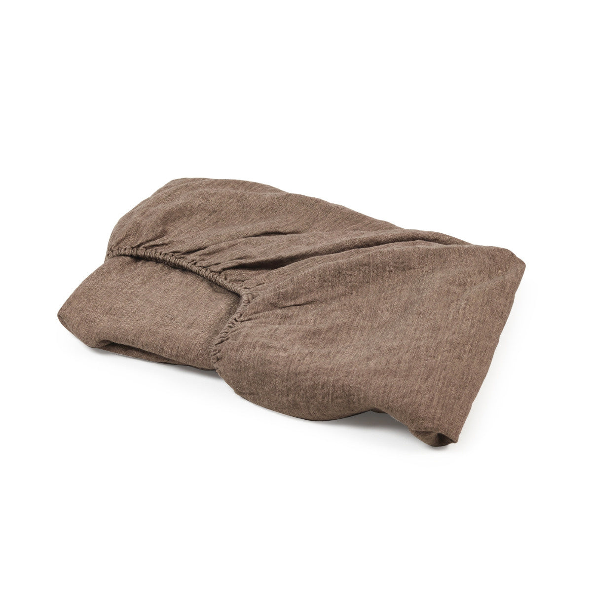 Libeco Linnen Hoeslaken - Nottinghill - Brown